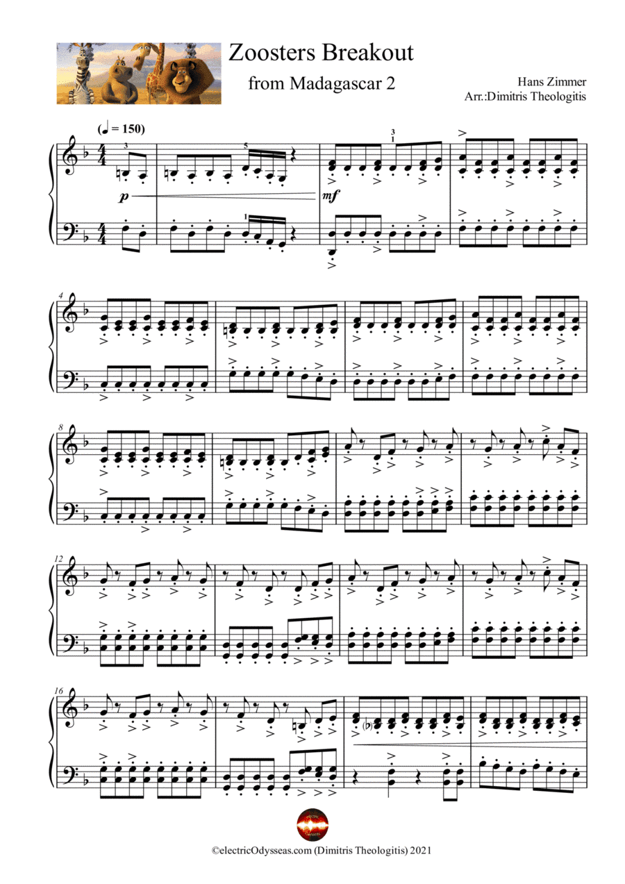 Zoosters Breakout (arr. Dimitris Theologitis (electricOdysseas.com))