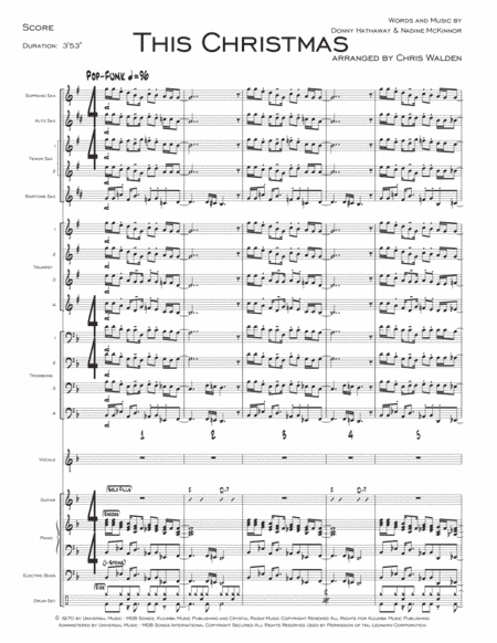 This Christmas (arr. Chris Walden)