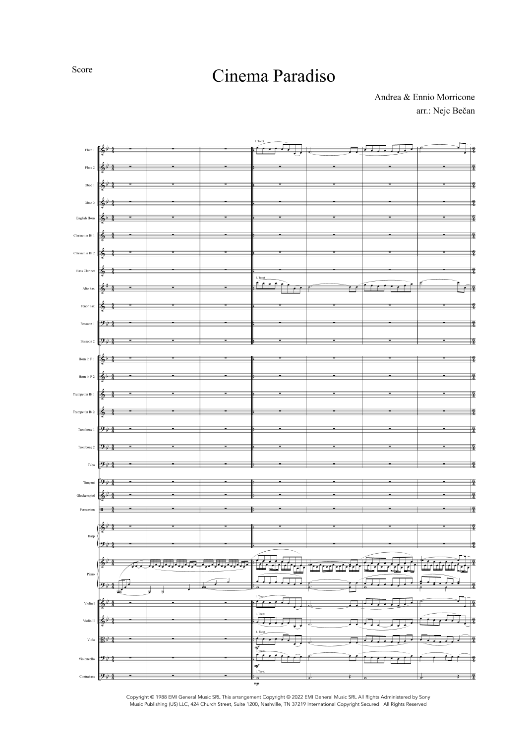 Cinema Paradiso (arr. Nejc Bečan)