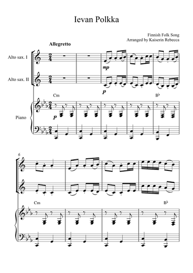 Ievan Polkka (arr. Kaiserin Rebecca)