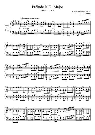 Prelude Opus 31 No. 7 in Eb Major (arr. Zachary Corbett)