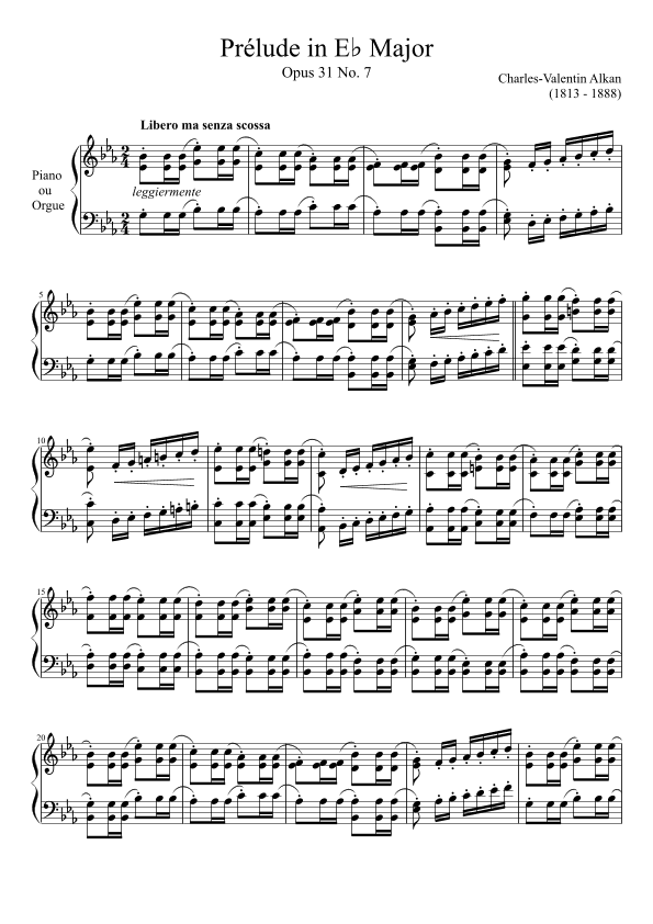 Prelude Opus 31 No. 7 in Eb Major (arr. Zachary Corbett)