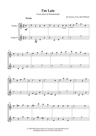 I'm Late (arr. Karen Gueiros)