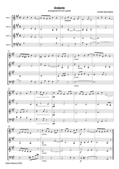 Andante (arr. Edition Maulwurf)