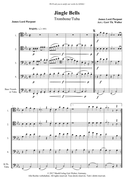 Jingle Bells (arr. Gert Th. Walter)
