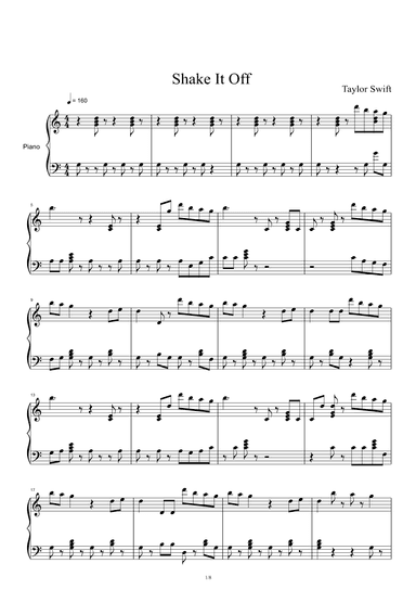Shake It Off (arr. Taylor Swift)