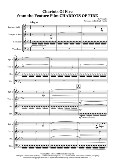 Chariots Of Fire (arr. Kayleigh Huelin)