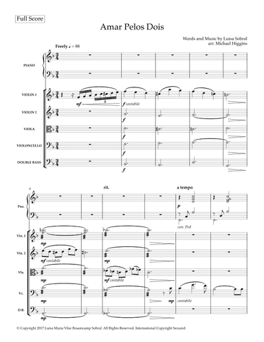 Amar Pelos Dois (arr. Michael Higgins)