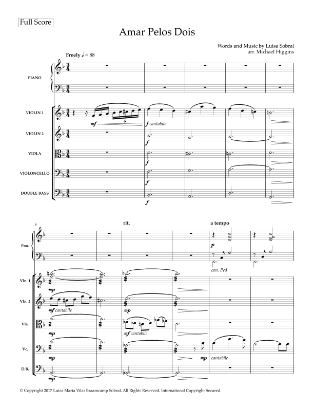 Amar Pelos Dois (arr. Michael Higgins)