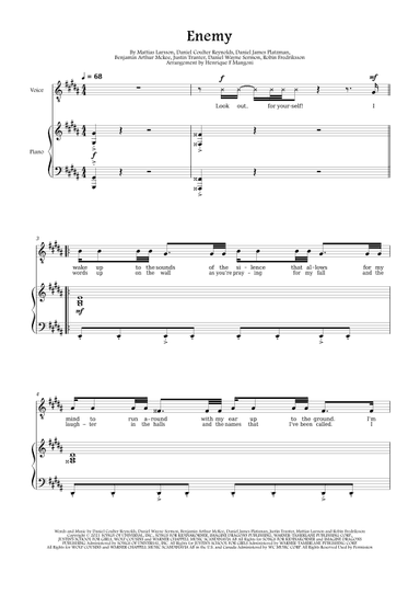 Enemy (arr. Henrique F Mangoni)