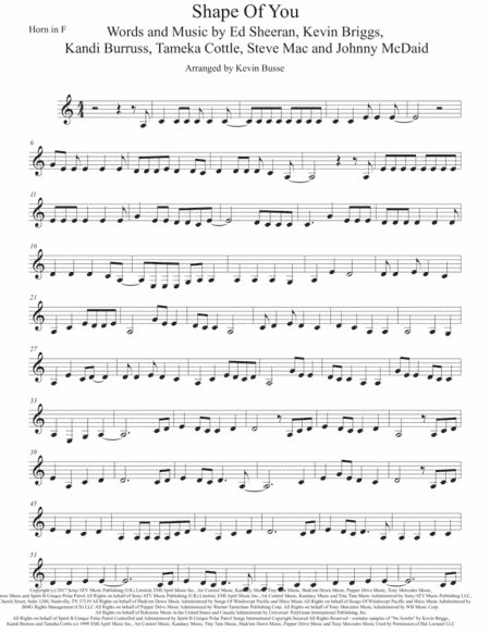 Shape Of You (arr. Kevin Busse)
