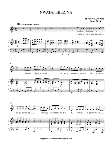 NWATA EBEZINA [BABY CRY NO MORE]