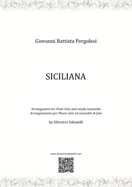 Siciliana - G. B. Pergolesi (arr. Silvestro Sabatelli)