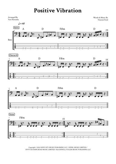 Positive Vibration (arr. Yuri Noronha)