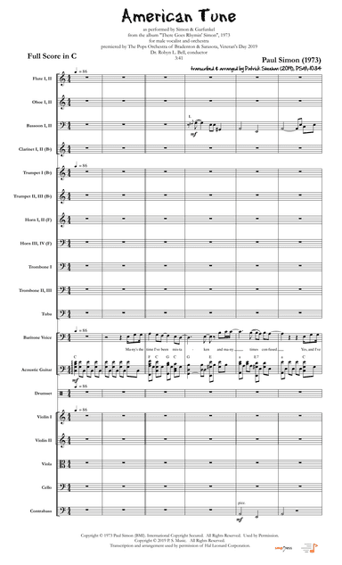 American Tune (arr. Patrick Sheehan)