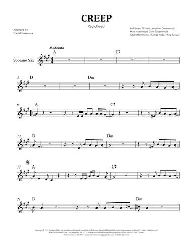 Creep (arr. Daniel Nakamura)