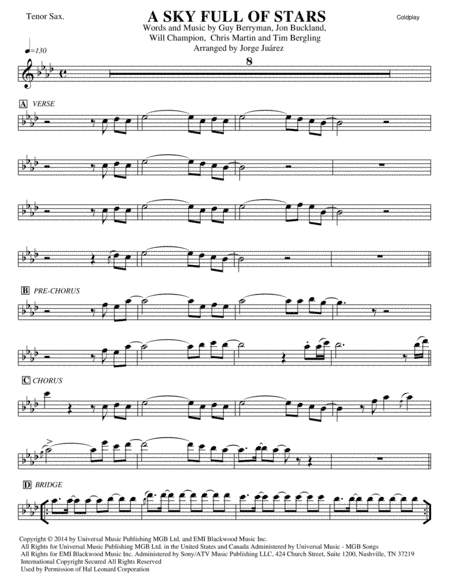 A Sky Full Of Stars (arr. Jorge Juárez)