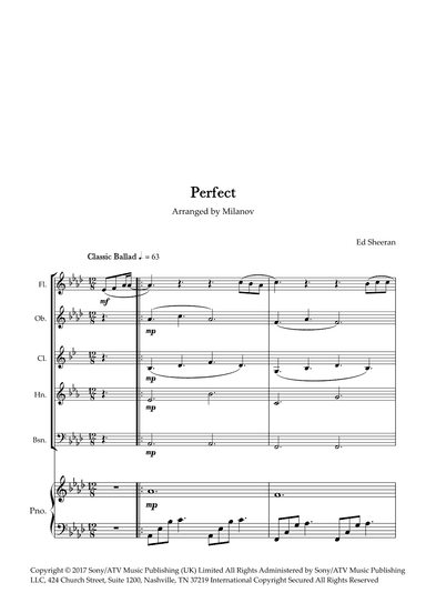 Perfect (arr. Milanov)