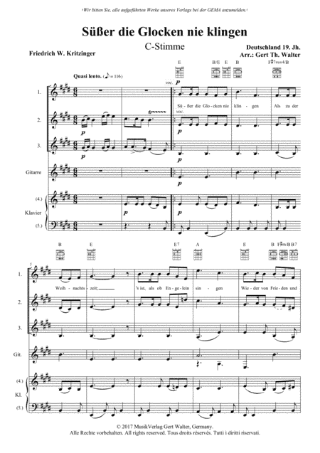 Bells Never Sound Any Sweeter (arr. Gert Th. Walter)