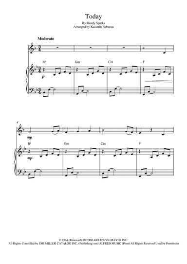 Today (arr. Kaiserin Rebecca)