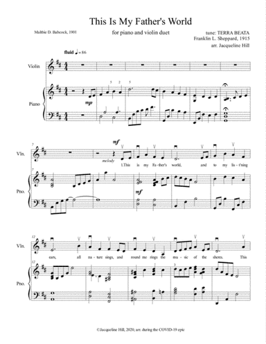 This Is My Father's World (arr. Jacqueline Hill)