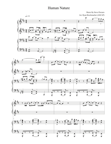 Human Nature (arr. Ryan Brechmacher)