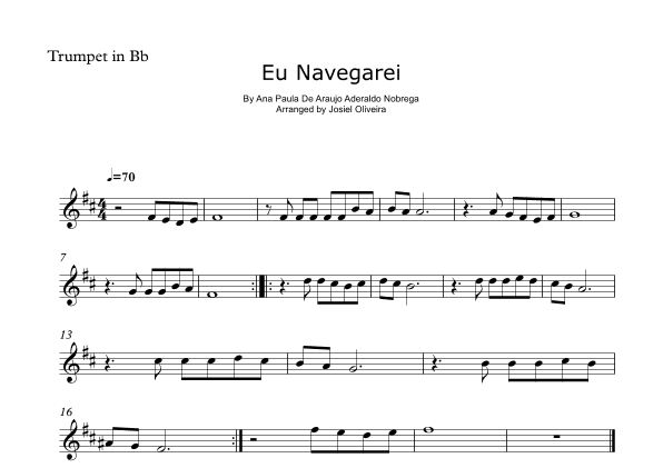Espontaneo - Eu Navegarei (arr. Josiel Oliveira)