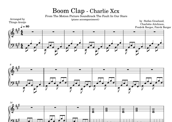 Boom Clap (arr. Thiago Araujo)