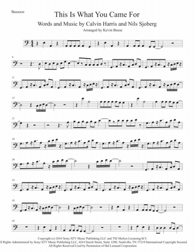 This Is What You Came For (arr. Kevin Busse)