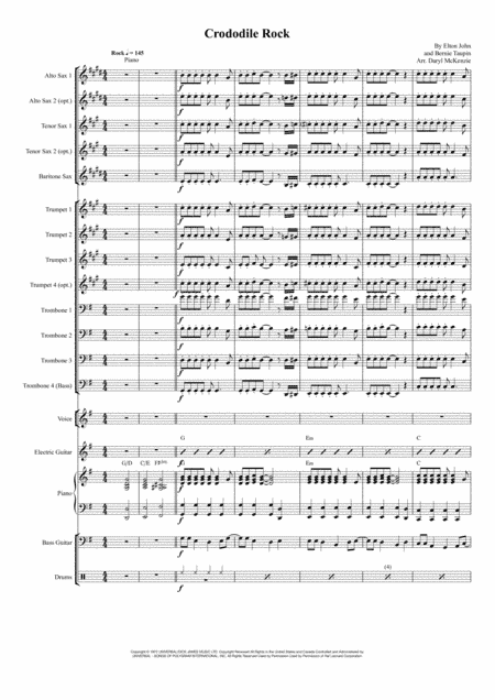Crocodile Rock (arr. Daryl McKenzie)