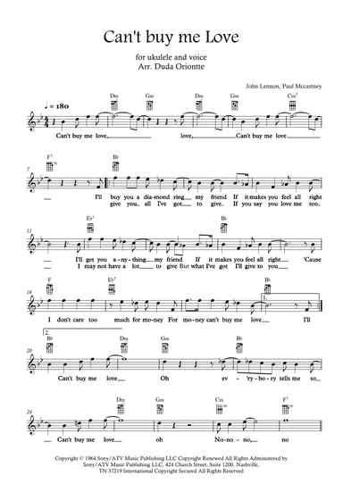 Can't Buy Me Love (arr. Duda Oriontte)
