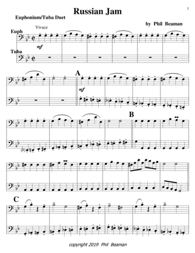 Russian Jam-euphonium and tuba duet