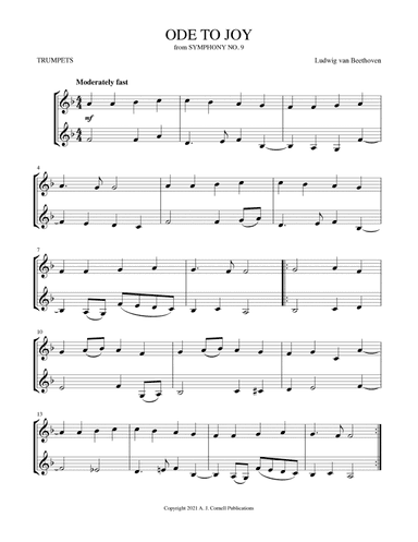 Ode to Joy (from Symphony No. 9) (arr. Mark Phillips)