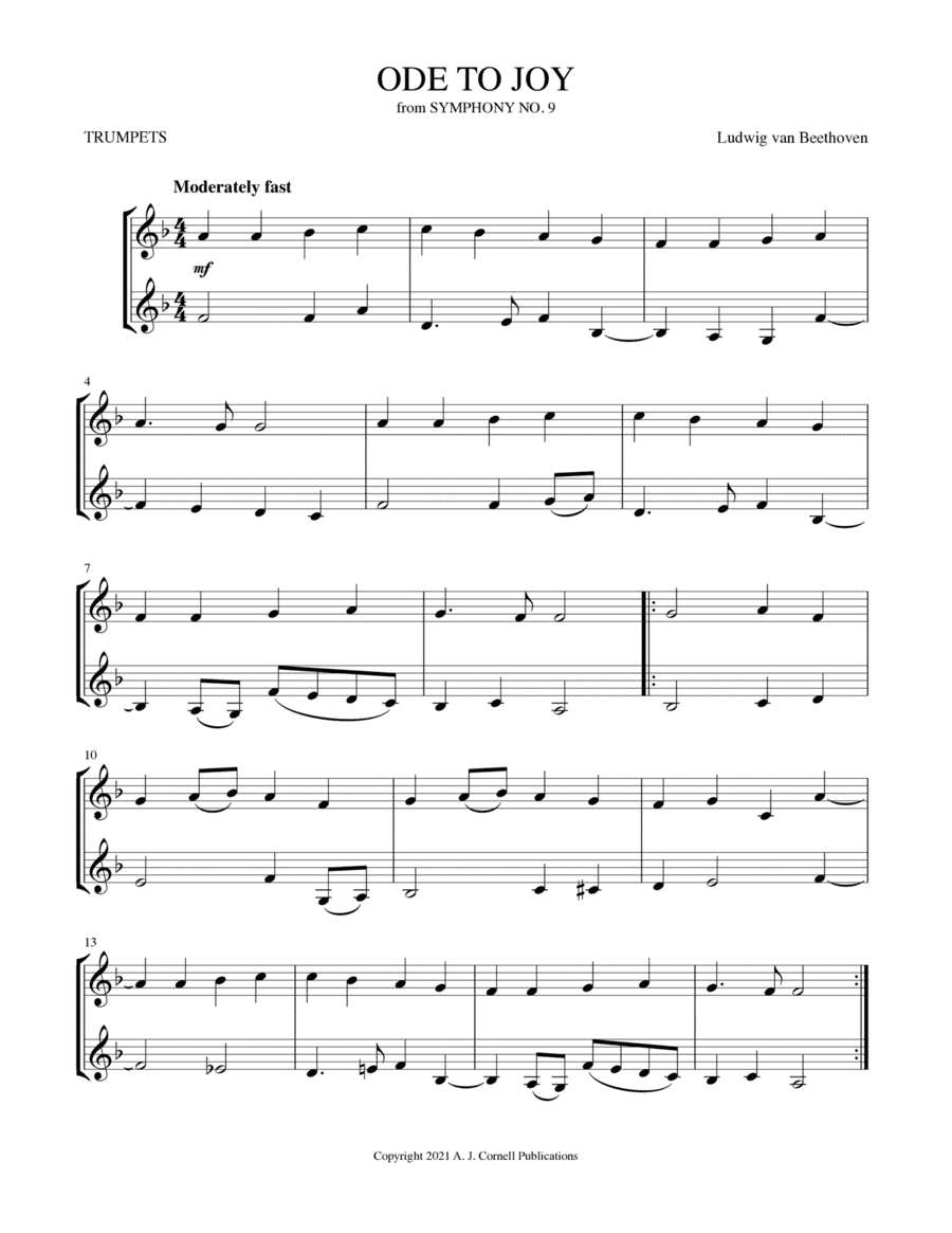 Ode to Joy (from Symphony No. 9) (arr. Mark Phillips)