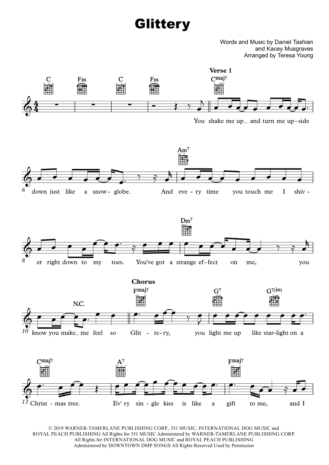 Glittery (arr. Teresa Young)