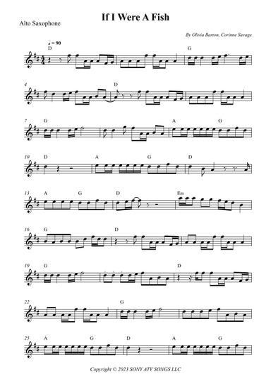 If I Were A Fish (arr. Wesley S. SIlva)
