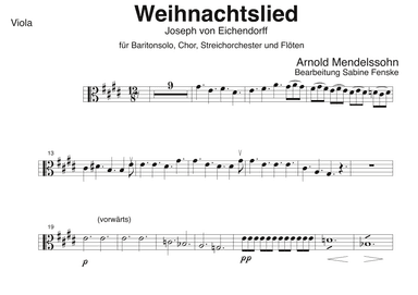 Weihnachtslied (arr. Sabine Fenske)