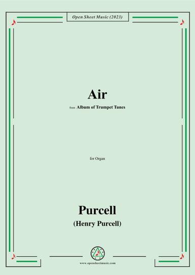 Purcell-Air,from 'Album of Trumpet Tunes',for Organ (arr. OSM Press)