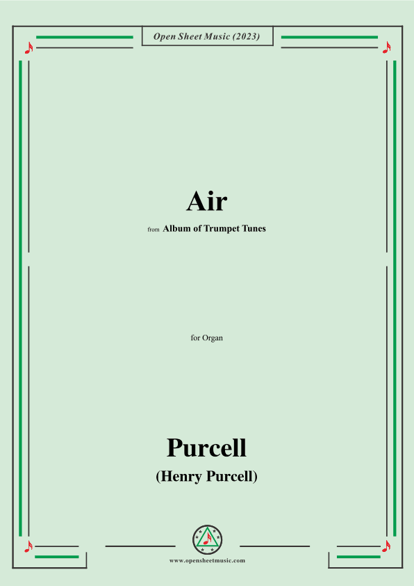 Purcell-Air,from 'Album of Trumpet Tunes',for Organ (arr. OSM Press)