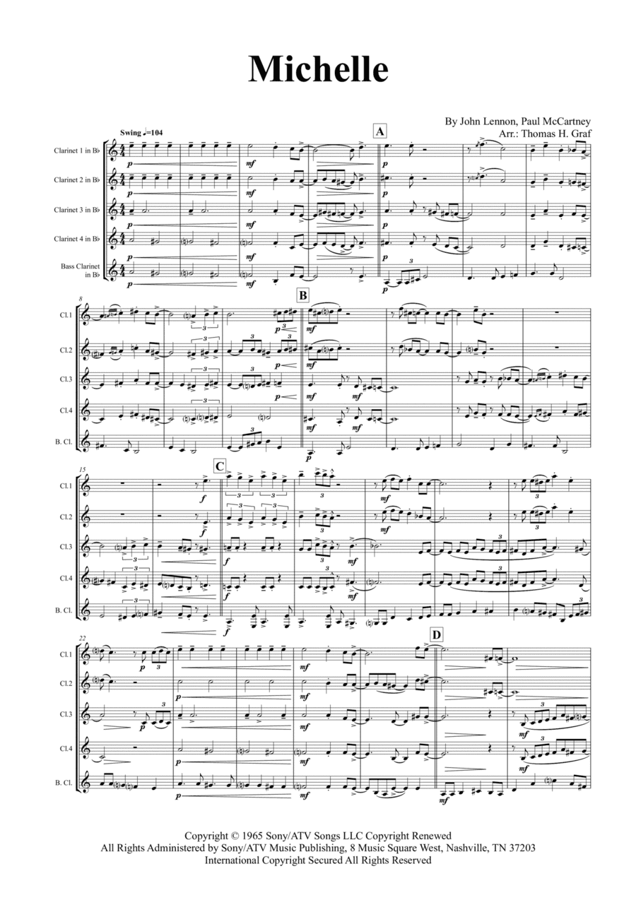 Michelle (arr. Thomas Graf)