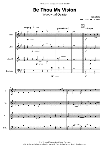 Be Thou My Vision (arr. Gert Th. Walter)