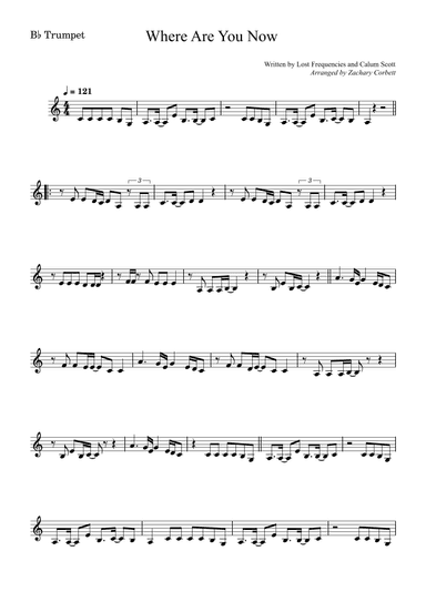 Where Are You Now (arr. Zachary Corbett)