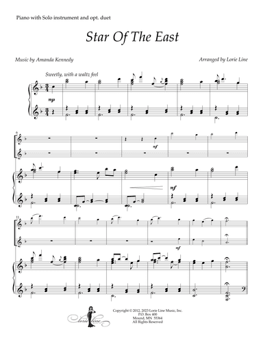 Star Of The East (arr. Lorie Line)