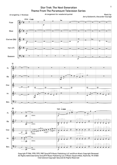 Star Trek - The Next Generation(r) (arr. John Nicolaus)