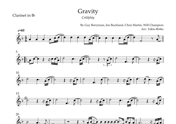 Gravity (arr. Fabio Britto)