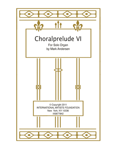 Choralprelude VI (Healing Prayer) for Solo Organ