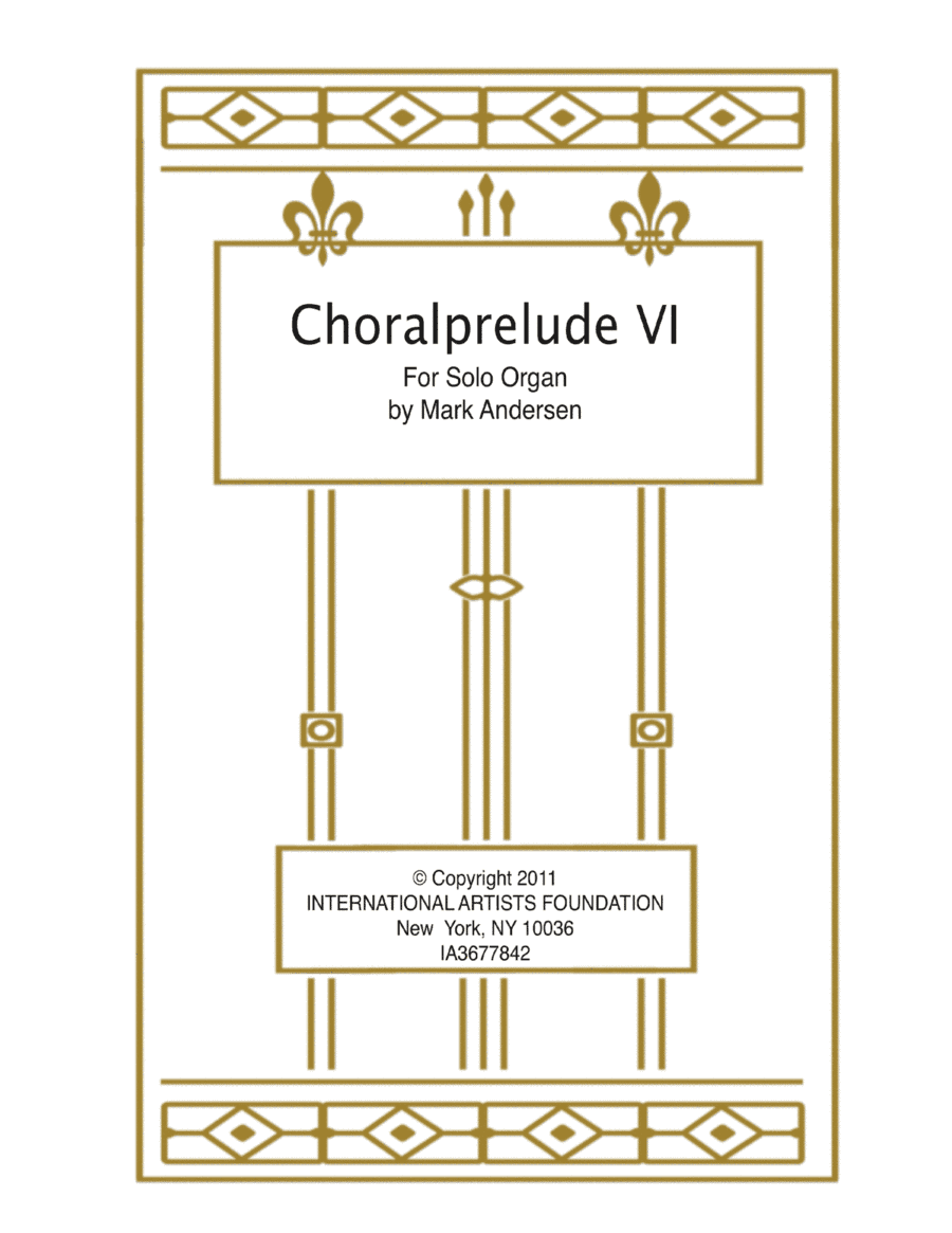 Choralprelude VI (Healing Prayer) for Solo Organ