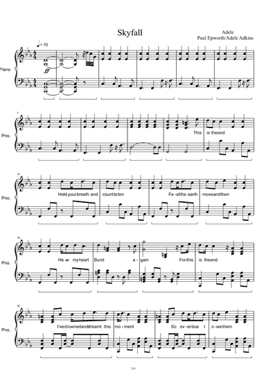 Skyfall (arr. Adele Adkins)
