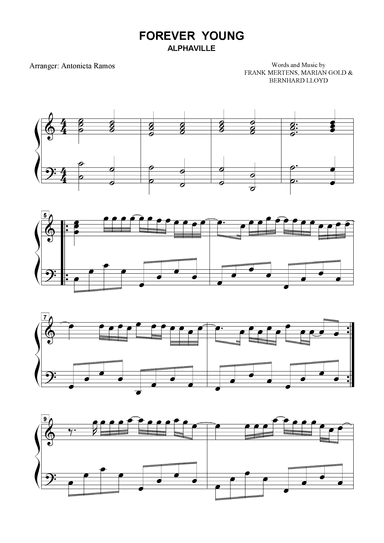 Forever Young (arr. Antonieta Ramos Valverde)