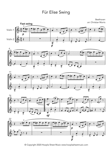 Für Elise Swing (arr. Christian Morris)